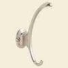 SATIN NICKEL DOUBLE HOOK, CONTEMPORARY COAT HOOK A-55472S-HERSH