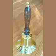 OLD FASHIONED LARGE BRASS SCHOOL BELL UDB-127P