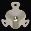 SMALL NICKEL PLATED STEEL TRUNK CORNER RH-1280
