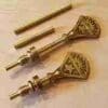 CHEVAL SWIVEL MIRROR BOLT STAR SCREW MOUNT FASTENER SET CAST BRASS VICTORIAN . B-2719