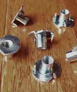 T NUT THREE PRONG NUT 1/4 X 20 WITH 7/16 INCH BARREL F-1/4LTNT-U