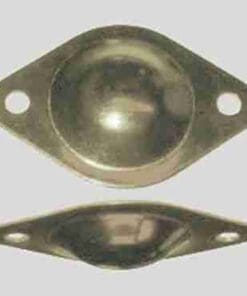 TRUNK BOTTOM STUD FOOT NICKEL PLATED STEEL OBG-51NP