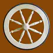 TEA CART WHEEL IN CHERRY AW-189TCWCHERRY AMWARE