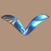 MID CENTURY MODERN V DRAWER PULL N-0783