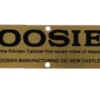 Hoosier Cabinet Brass Label HL3 Hoosier Cabinet Brass Label