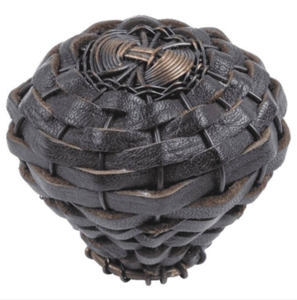 WOVEN LEATHER KNOB DVCL-02052633 WOVEN LEATHER KNOB DVCL-02052633