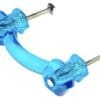 PEACOCK BLUE GLASS DRAWER PULL BM-5185