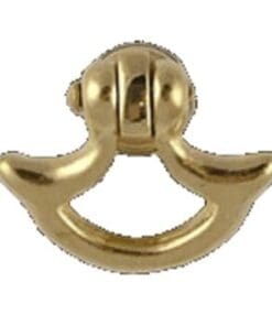 BRASS BOW RING PULL SINGLE POST BM-1251PB