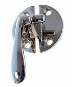 VINTAGE BOONE CABINET LATCH NICKEL FLUSH MOUNTED LEFT HAND