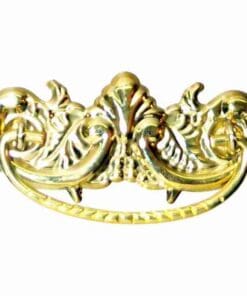 Victorian Stamped Brass Pull