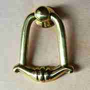 ELEGANT CAST BRASS RING DROP PULL TR-T1007BP