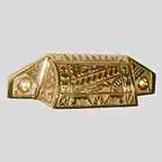 SOLID BRASS EASTLAKE BIN PULL B-1338