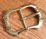 GOLD FINISHED RHINESTONE BELT BUCKLE OBC-1875