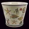 AQUATIC NAUTICAL PORCELAIN CACHEPOT BY HOMART HA-7031-21