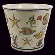 AQUATIC NAUTICAL PORCELAIN CACHEPOT BY HOMART HA-7031-21