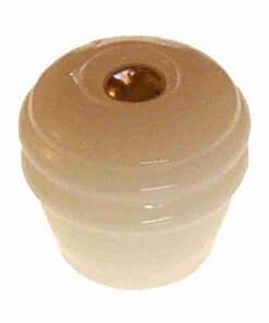 Art Deco White Milk Glass Knob