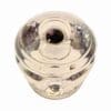 ART DECO CLEAR GLASS KNOB WITH NICKEL BOLT & NUT C-0327C BM-5504 ART DECO CLEAR GLASS KNOB WITH NICKEL BOLT & NUT C-0327C BM-5504