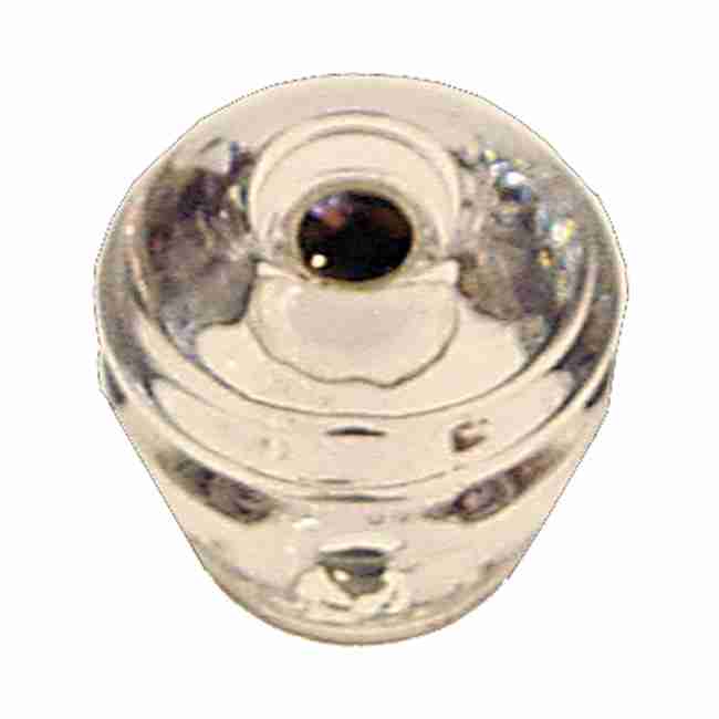 ART DECO CLEAR GLASS KNOB WITH NICKEL BOLT & NUT C-0327C BM-5504 ART DECO CLEAR GLASS KNOB WITH NICKEL BOLT & NUT C-0327C BM-5504