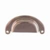 HOOSIER DRAWER BIN PULL IN STAMPED BRASS NICKE PLATED BM-1160PN