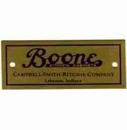 Boone Kitchen Cabinet Nameplate Label HBL7