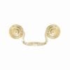 BRASS QUEEN ANNE DRAWER PULL BM-1125PB 2-1/2 INCH CENTERS