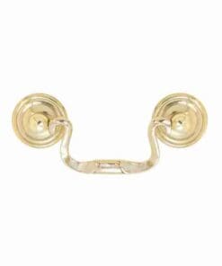BRASS QUEEN ANNE DRAWER PULL BM-1125PB 2-1/2 INCH CENTERS
