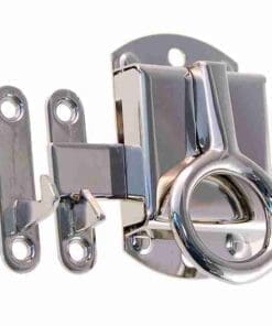 NAPANEE STYLE NICKEL PLATED RING PULL LATCH RIGHT HAND BM-1603PN