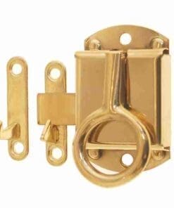 NAPANEE STYLE BRASS RING PULL LATCH RIGHT HAND BM-1603PB