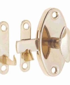 HOOSIER STYLE OVAL LATCH BM-1607PB BRASS