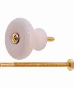 1-1/4 INCH PORCELAIN KNOB P-0395 BM-5674
