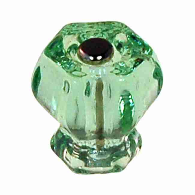 Light Green Hexagon Shaped Glass Knob BM-5252 Light Green Hexagon Shaped Glass Knob BM-5252