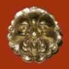 VICTORIAN BRASS KNOB B-0300 NORTH WIND DESIGN