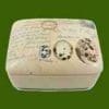 POST & QUILL PORCELAIN LIDDED BOX BY HOMART HA-7022-46
