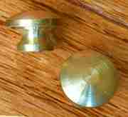 BRASS KNOB VERY SMALL TURNED B-0303