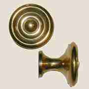 TURNED BRASS KNOB B-0345B