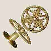 VICTORIAN BRASS KNOB B-0360