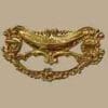 VICTORIAN DRAPE DRAWER PULL IN CAST BRASS WITH 3 INCH CENTERS. B-0673