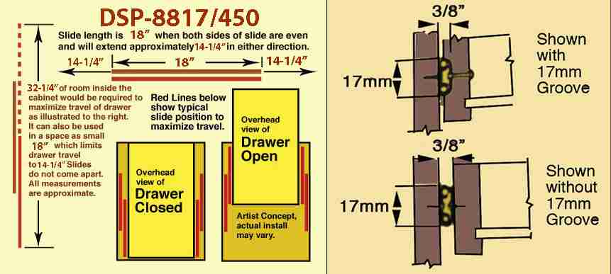 Long Double Action Slides DSP-8817450 Long Double Action Slides