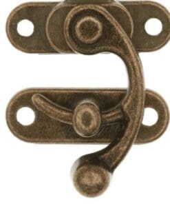 Antique Brass Finished Purse Latch - OBP-2127ANTB - 1-1/2 Inches Wide by 1-3/4 High