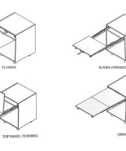 Increase Your Counter Space with Console Extension Table Slides DTL-466500