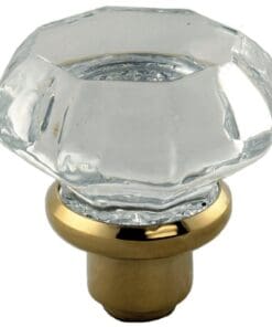 Lacquered Brass Glass Door Knob