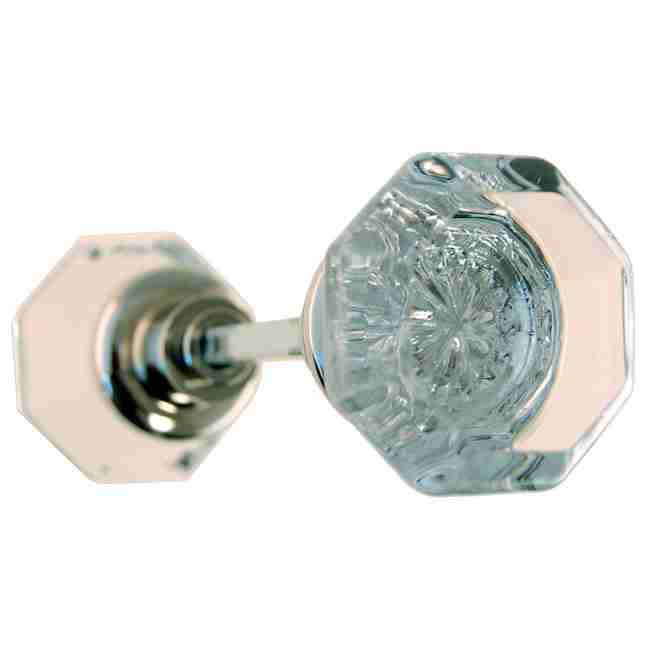 Nickel Base Glass Door Knob BM-8851PN Nickel Base Glass Door Knob