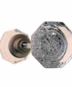 Brushed Nickel Base Glass Door Knob