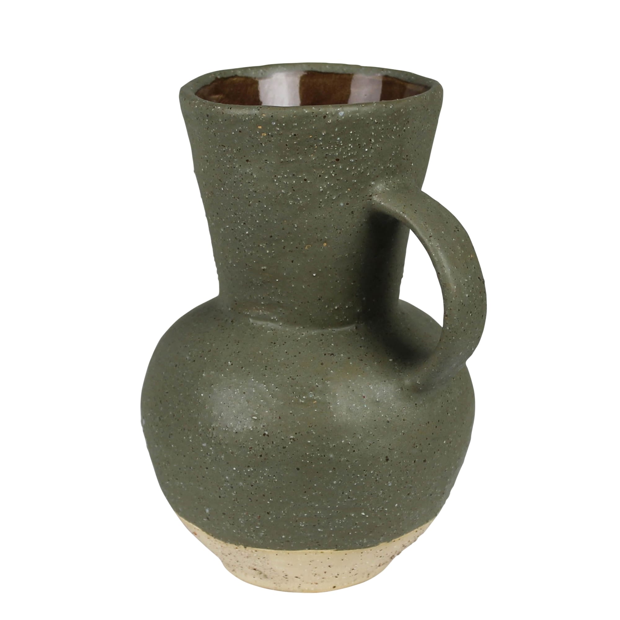 Green Ceramic Umbria Vase HA-4986-3 Green Ceramic Umbria Vase 2
