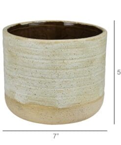 Large White Umbria Cachepot HA-4984-6 Large White Umbria Cachepot 1