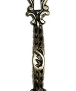 Antique Brass China Cabinet Keyhole Pull